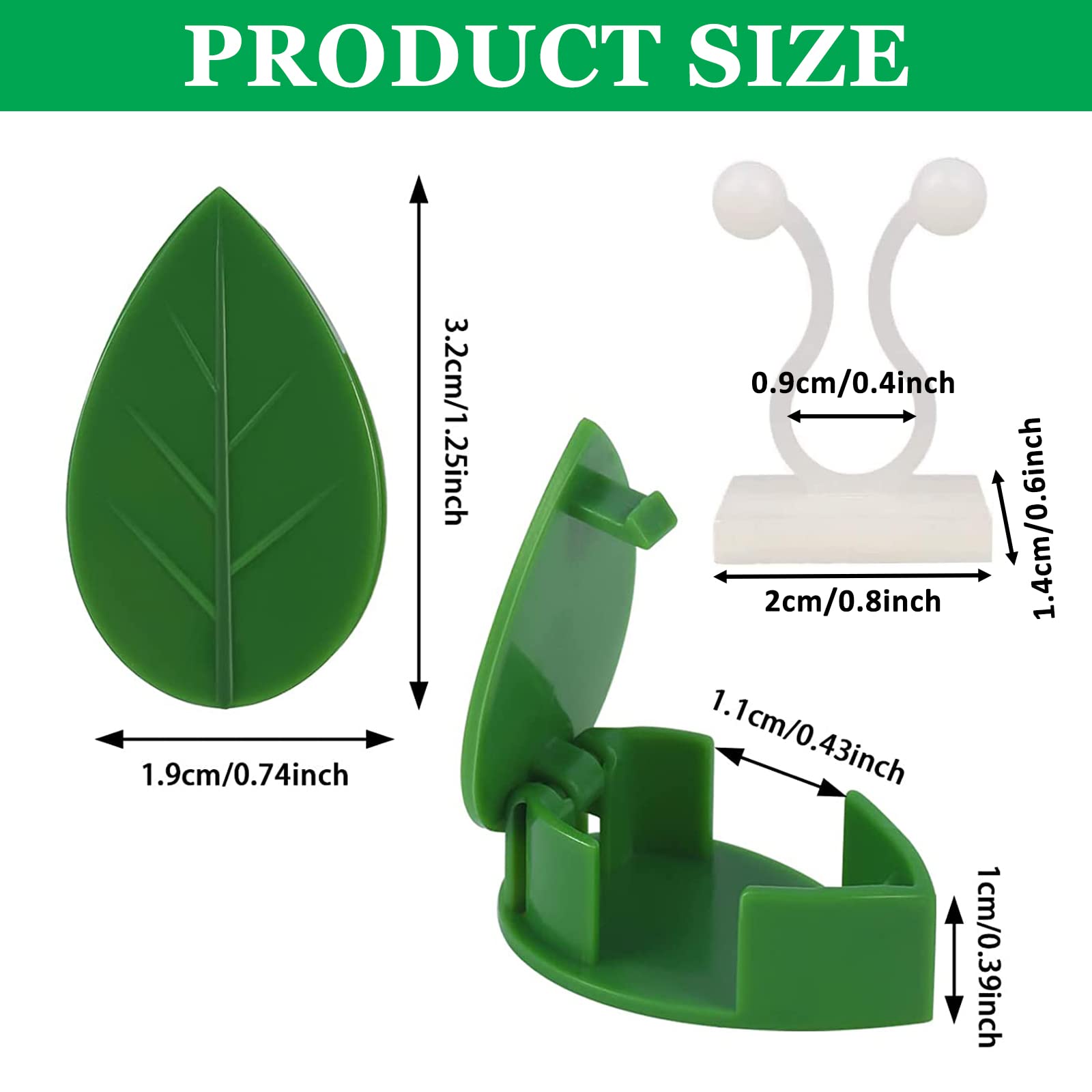 20 Stück Pflanzenclips - Rankhilfen Für Kletterpflanzen Im Garten