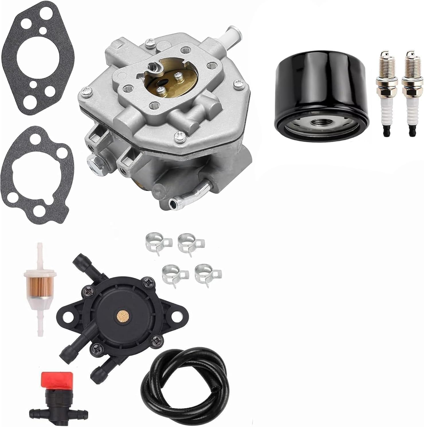 Carburetor for John deere XUV550/S4 XUV560E XUV560E/S4 Gator Complete Maintenance Kit with Oil filter AUC10140
