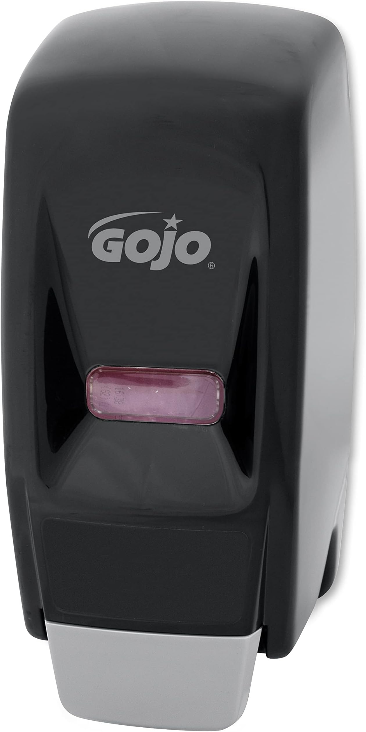 GOJO 800 Series Bag-in-Box Push-Style Lotion Soap Dispenser, Black, for 800 mL Lotion Soap Refills (Pack of 1) - 9033-12