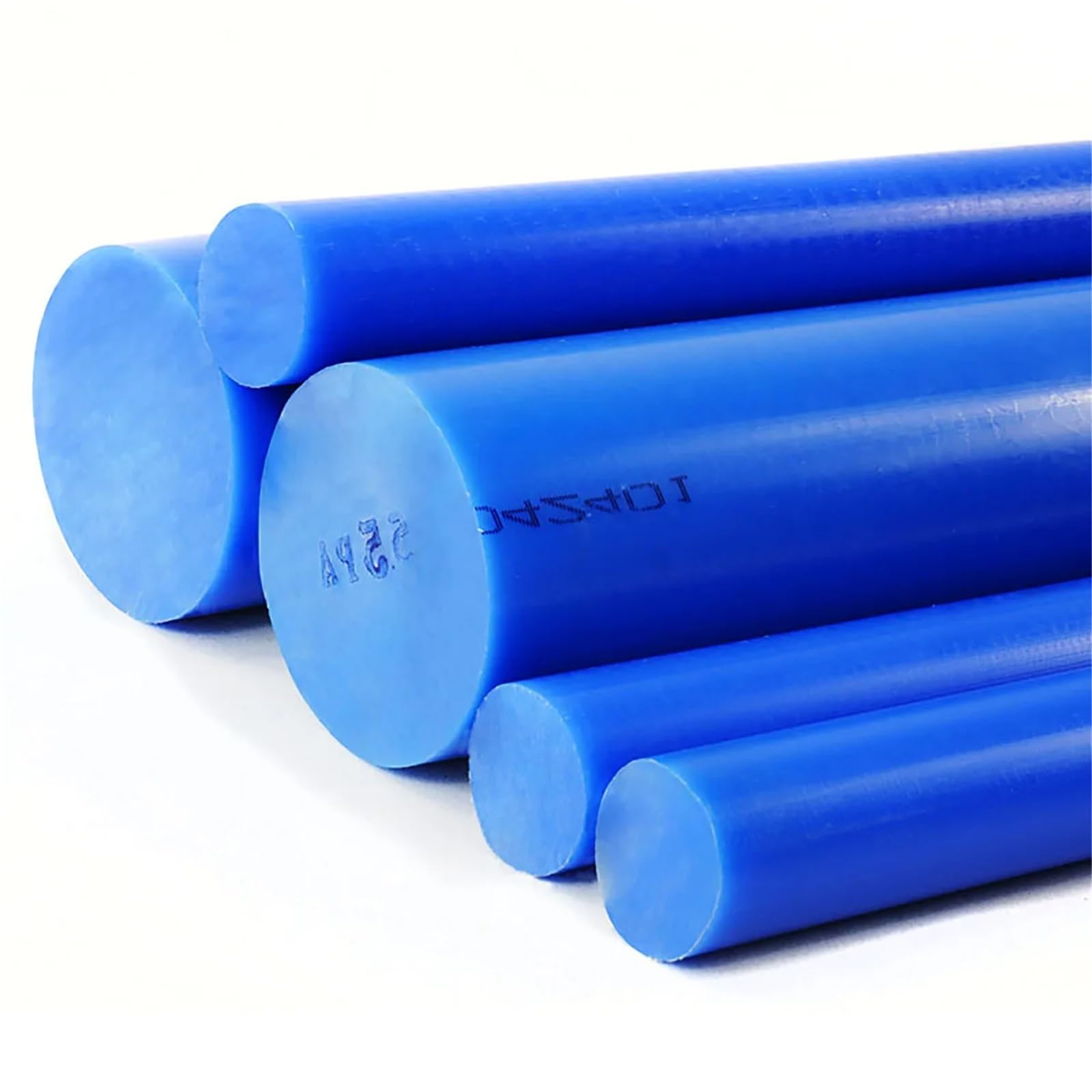 Barra in nylon, Asta In Nylon 500mm Multicolor 15mm-40mm Confezione Da 12(Blue,30mm 2Pcs)