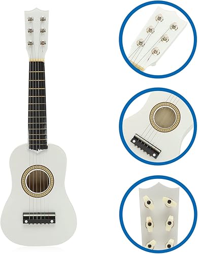Miniatura 9 de Ciieeo 14ZI1812MUUIS1,21.1*6.9*2.4 in - 21 guitarras acústicas pequeñas, guitarra acústica clásica con cuerda de púa para principiantes, niños,