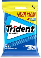 Chiclete Trident Hortelã 32g - Pacote Com 4 embalagens