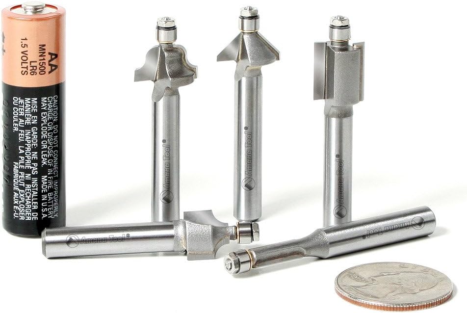 Amana Tool - MR0102 Carbide Tipped Miniature Flush Trim 3/16 Dia x 7/16 x 1/4" Shank w