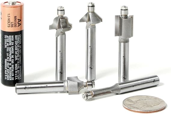 Amana Tool - MR0108 Carbide Tipped Miniature Chamfer 45 x 9/16 Dia x 1/4