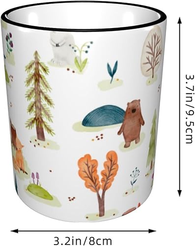 Miniatura 3 de Taza de café, taza de té con asa, tazas lindas, tazas de café novedosas, tazas de café de viaje de cerámica, accesorios para oficina en casa, árbol