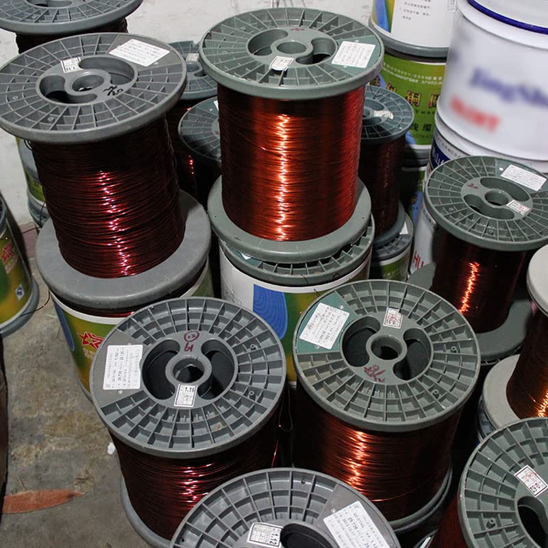 Hochtemperaturbeständiger, sauerstofffreier Kupferlackdraht for elektromagnetische Experimente, 1 kg(D0.6mm)