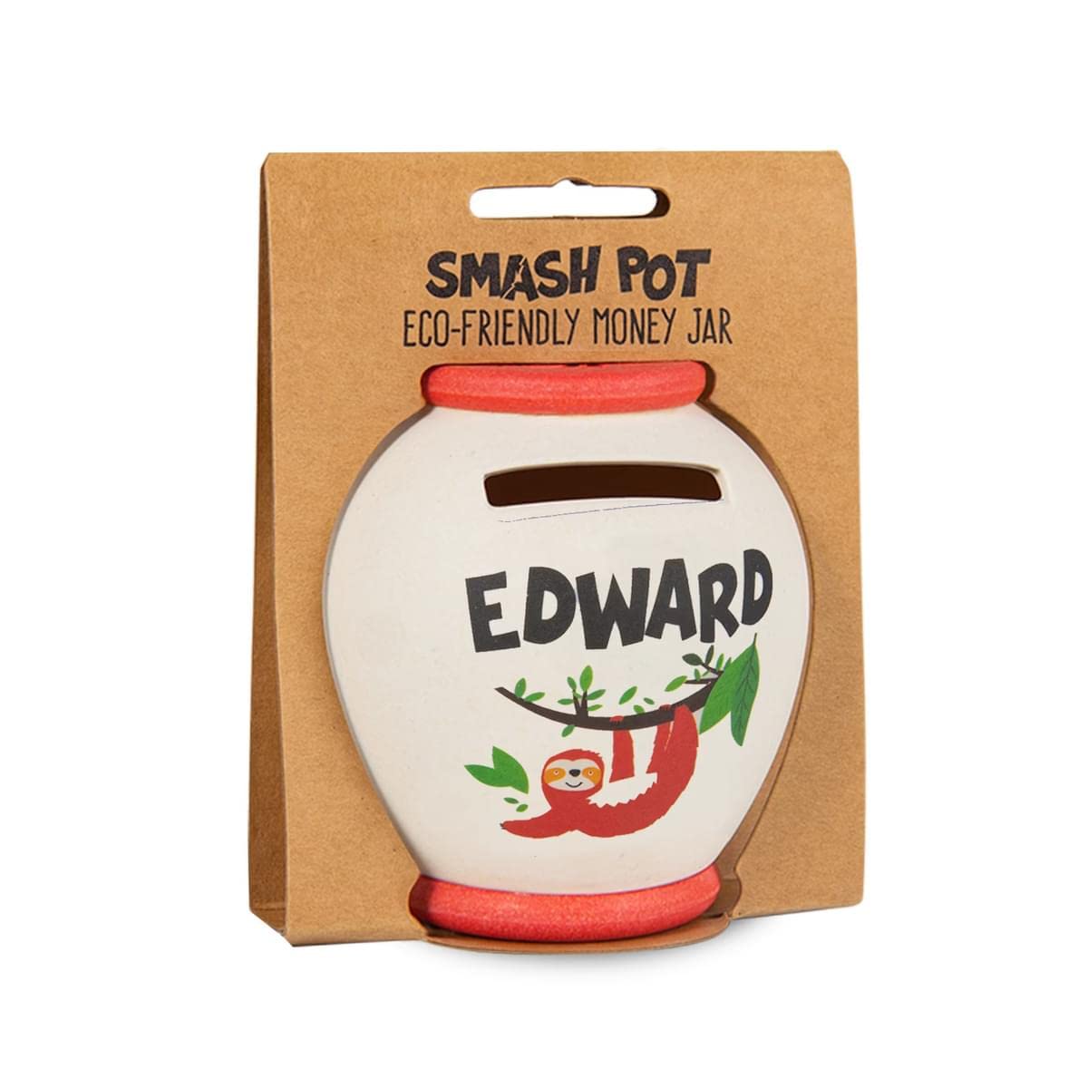 History & Heraldry Personalised Bamboo Smash Pot Money box (Edward)