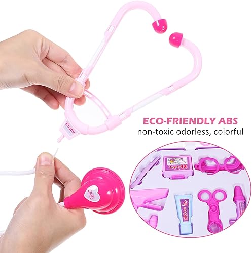 Miniatura 4 de Gadpiparty Juguetes para niños pequeños, 14 piezas, kit de médico para niños, juguetes de doctor con estetoscopio, juguetes de aprendizaje