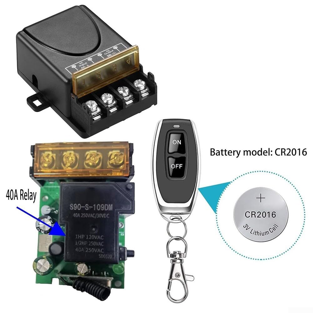 Interruttore A Distanza 12V-72V 30A | Portata 100-3000 M | Per Garage, Moto, Allarmi - Foto 7