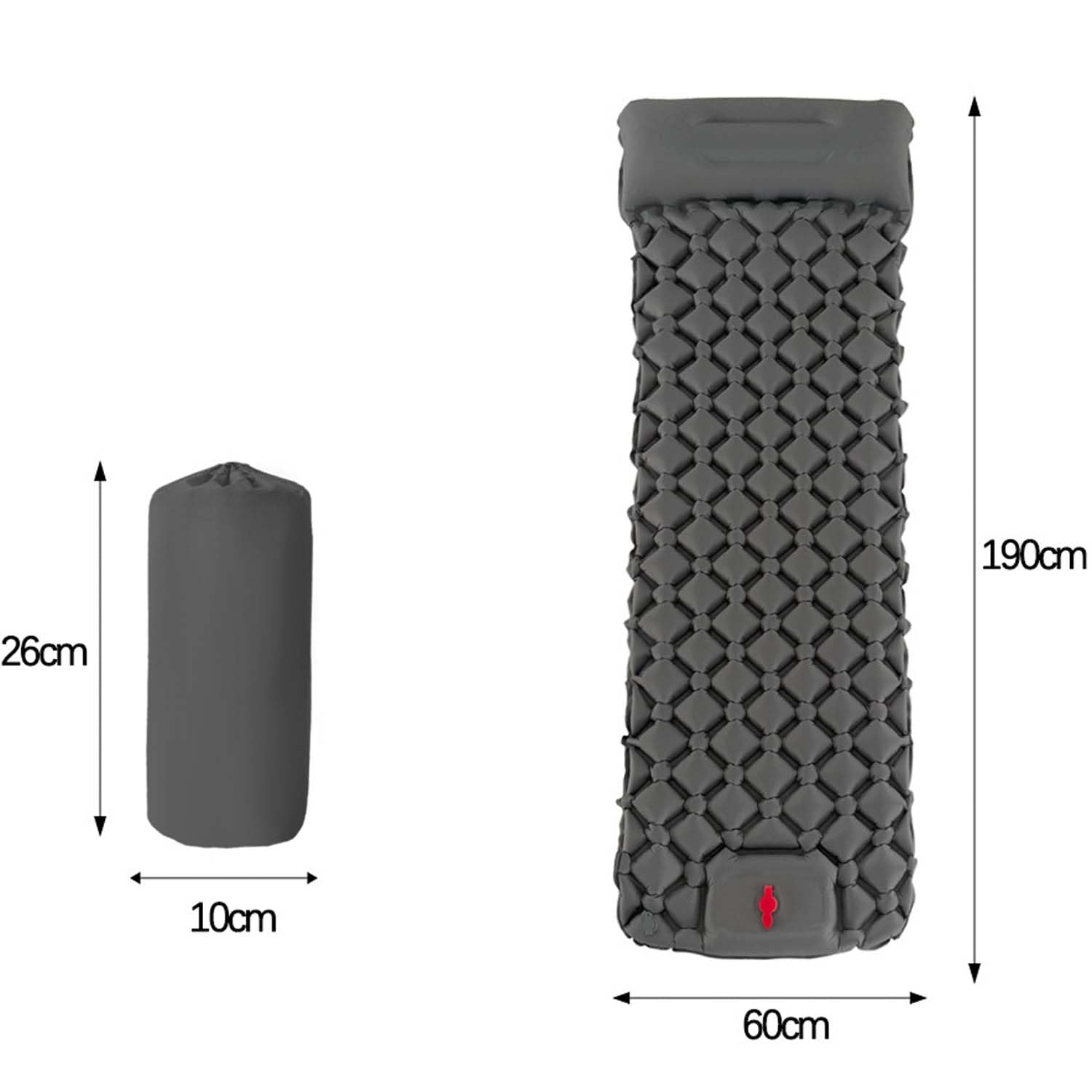 Materasso ad Aria per Auto,materassino da Campeggio Gonfiabile, Dotato di Una Pompa a Pedale a gonfiaggio rapido, per ZR-V Hybrid e:HEV SUV (10.2023-),C-Grey