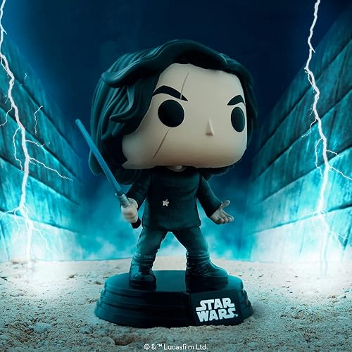 Miniatura 2 de Funko POP Star Wars Rise of Skywalker - Ben Solo con cabezal de vinilo de sable azul, multicolor, estándar (51480)