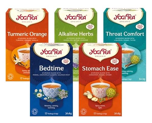 Yogi Teas Mixed Case - 5 Varieties Herbal Tea
