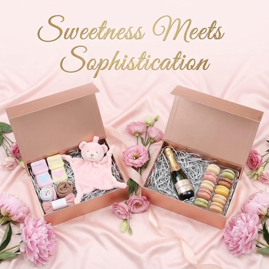 Amazon.com: Rsgift Rose Gold Magnetic Empty Gift Box,7.8x7x3.1