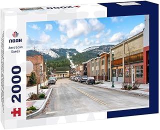 Noah Jigsaw Puzzle The Northwest American Historical Lumber Town of Priest River, Idaho, at Winter with Snow, in The North Panhandle Area of Idaho, USA 2000 Pieces