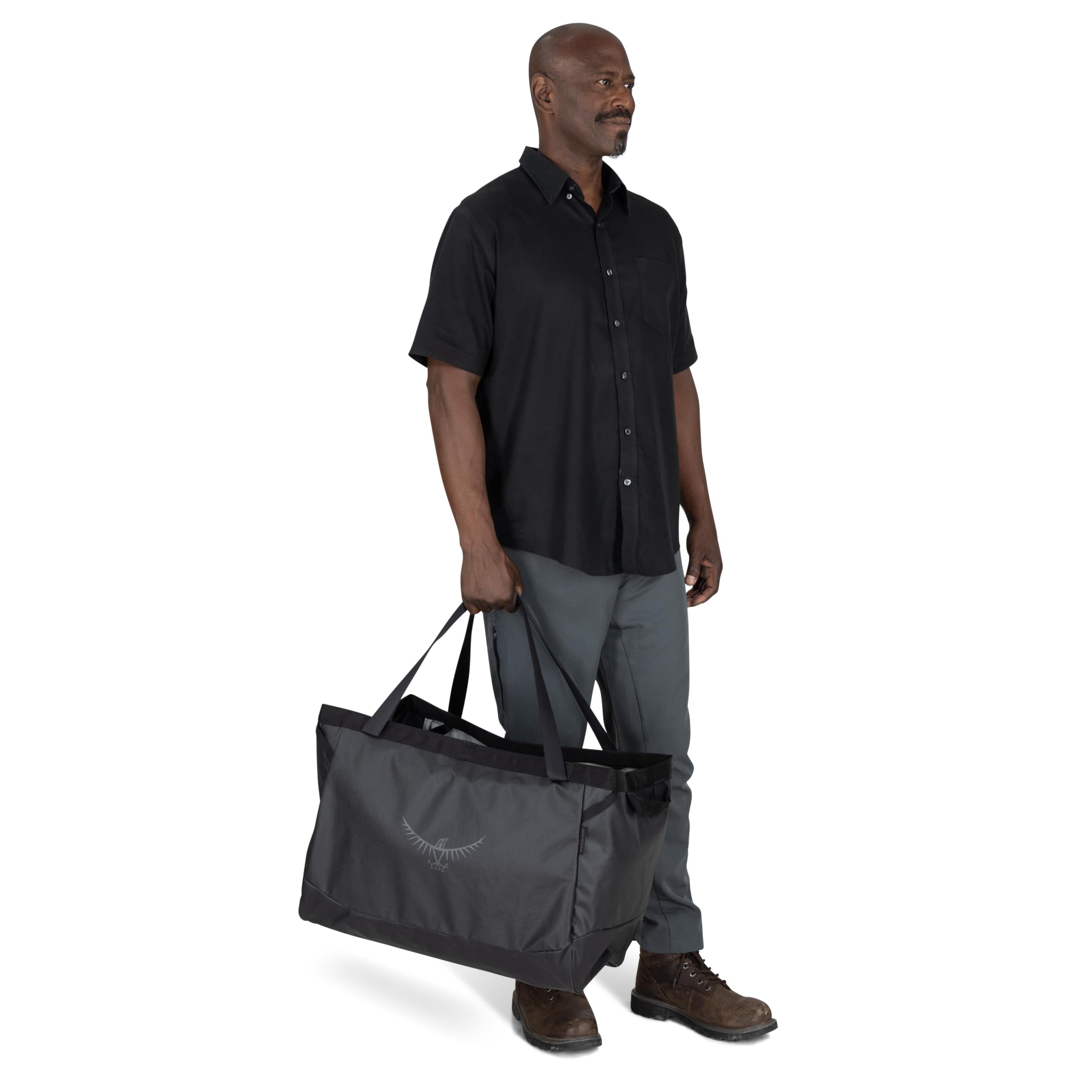 Osprey Transporter 60L Heavy Duty Gear Tote, Raven Black