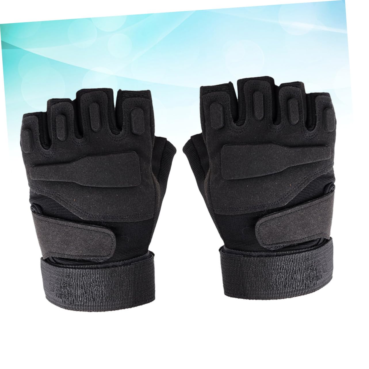 LIOOBO Fashion Gloves Half Finger Half Finger Cycling Gloves Breathable Comfortable Shockproof Sweat Slip Size l