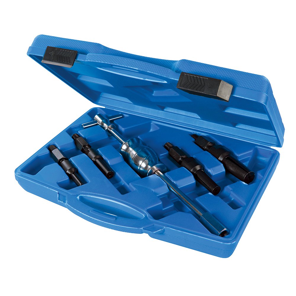 Silverline 297941 Set per L'Estrazione dei Cuscinetti Interni, Argento, 12-32 mm, Set di 5 Pezzi