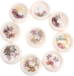 Beaupretty 27 Caixas Enfeites De Borboletas Para Unhas Manicure Decoração Amuletos De Diamantes Para Unhas Diamantes Para Unhas Calcomanias Para Uñas Decoração De Arte De Unhas