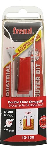 Miniatura 87 de Broca recta de doble acanaladura Freud, 15/64 x 3/4 de pulgada, con vástago de 1/2 pulgada, 12-096