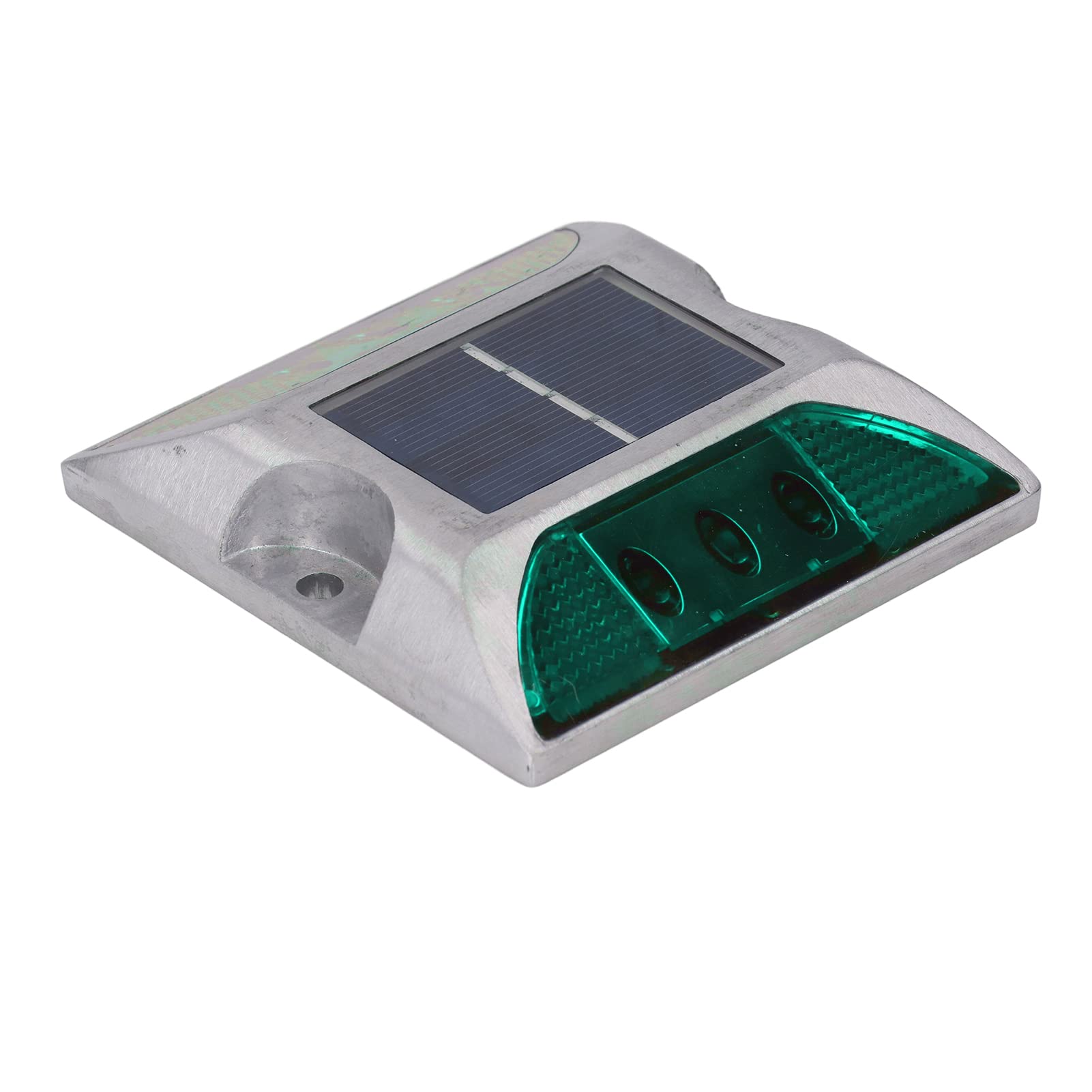 Lampe Solaire de Pont en Alliage d'Aluminium, Goujon de Route Solaire étanche avec Panneau Silicium Monocristallin pour Trottoir