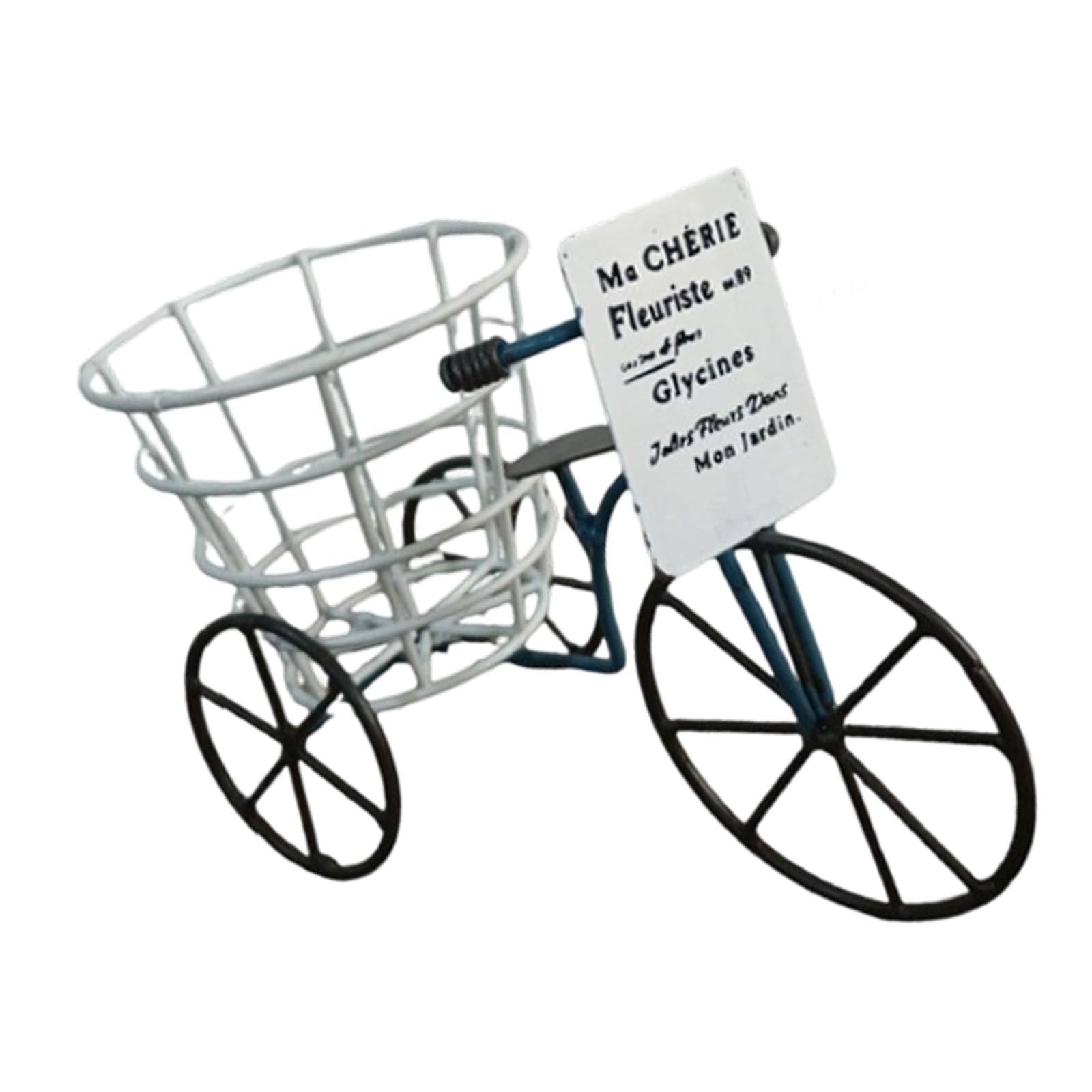 Porte-plante vélo en fer avec design spacieux pour salon et patio