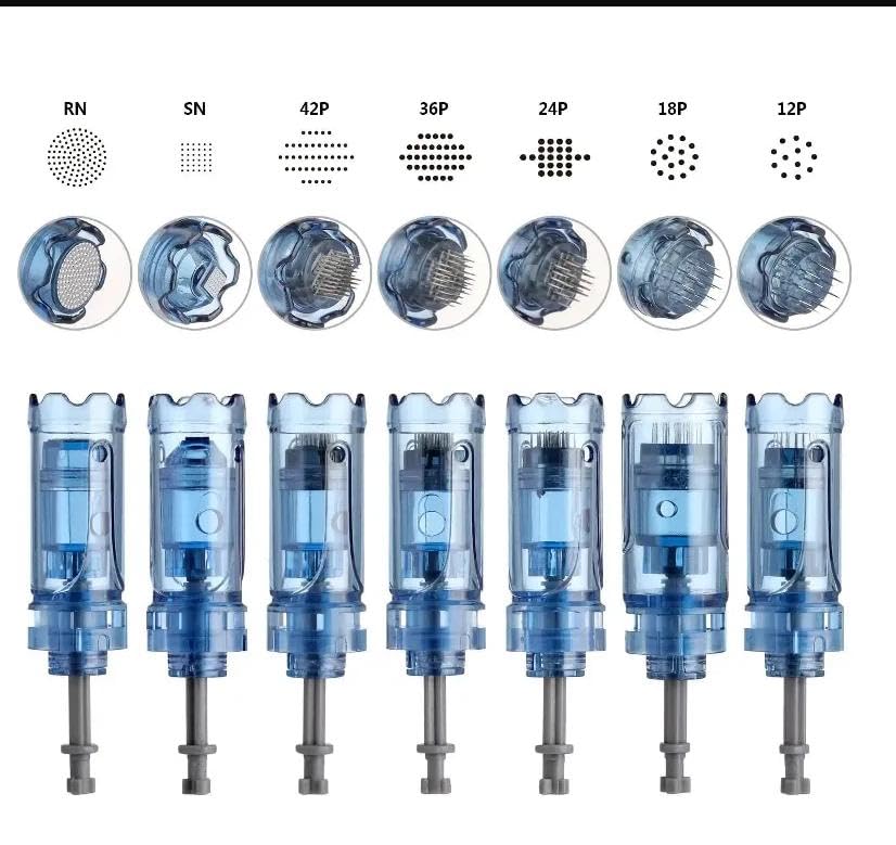 Dr. Pen M8S Microneedling Cartridges (18 Pins,12pin,36pin,42pin,round nano) 16PCS Replacement Cartridges for Microneedling Pen Authentic Disposable for M8S, A8S, A9,A11 Models - Image 3