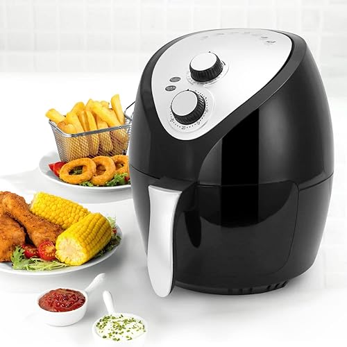 Miniatura 2 de Freidora de aire caliente de 4 litros con cesta de cocina antiadherente extraíble, horno compacto, sin aceite, parrilla de freidora de aire