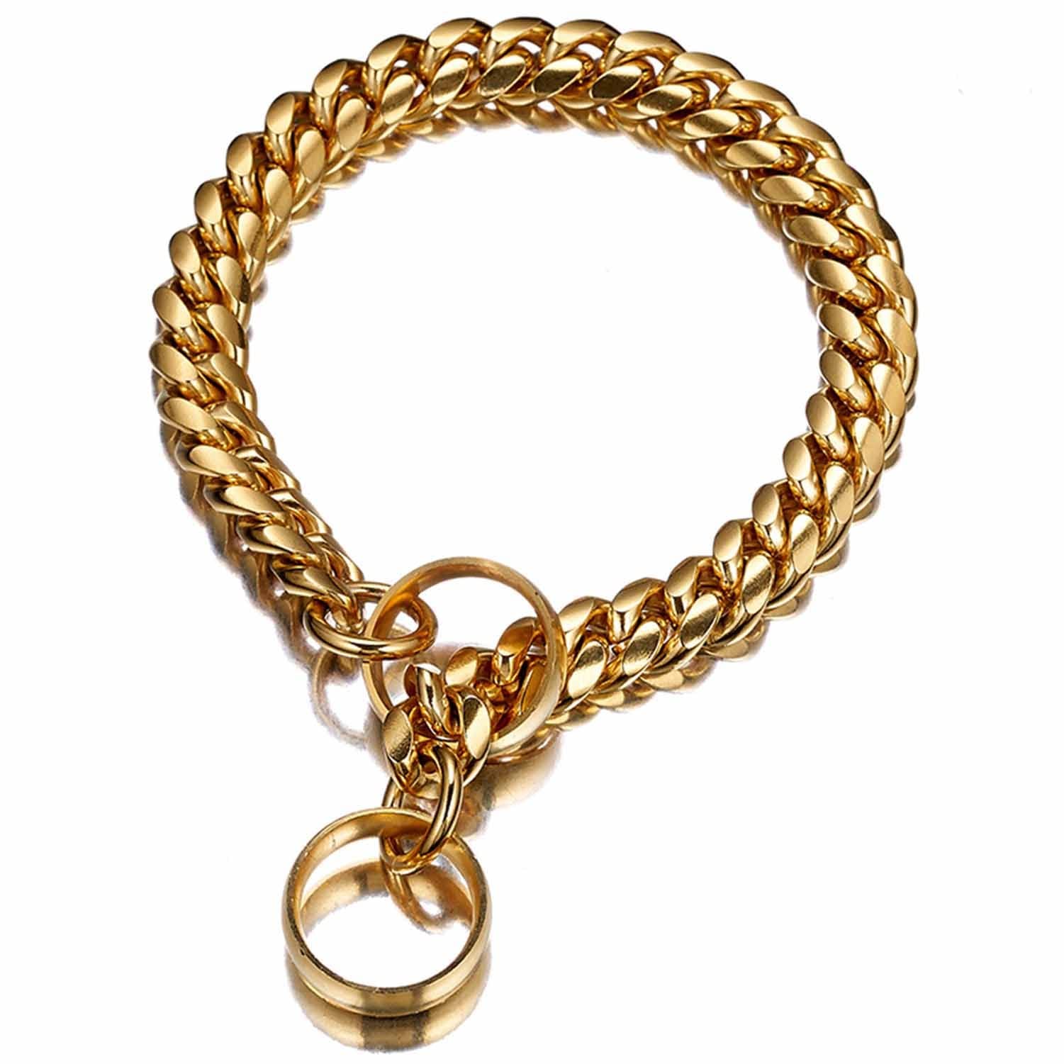 Collier pour chien en chaîne 14mm idéal pour les balades de votre grand chien