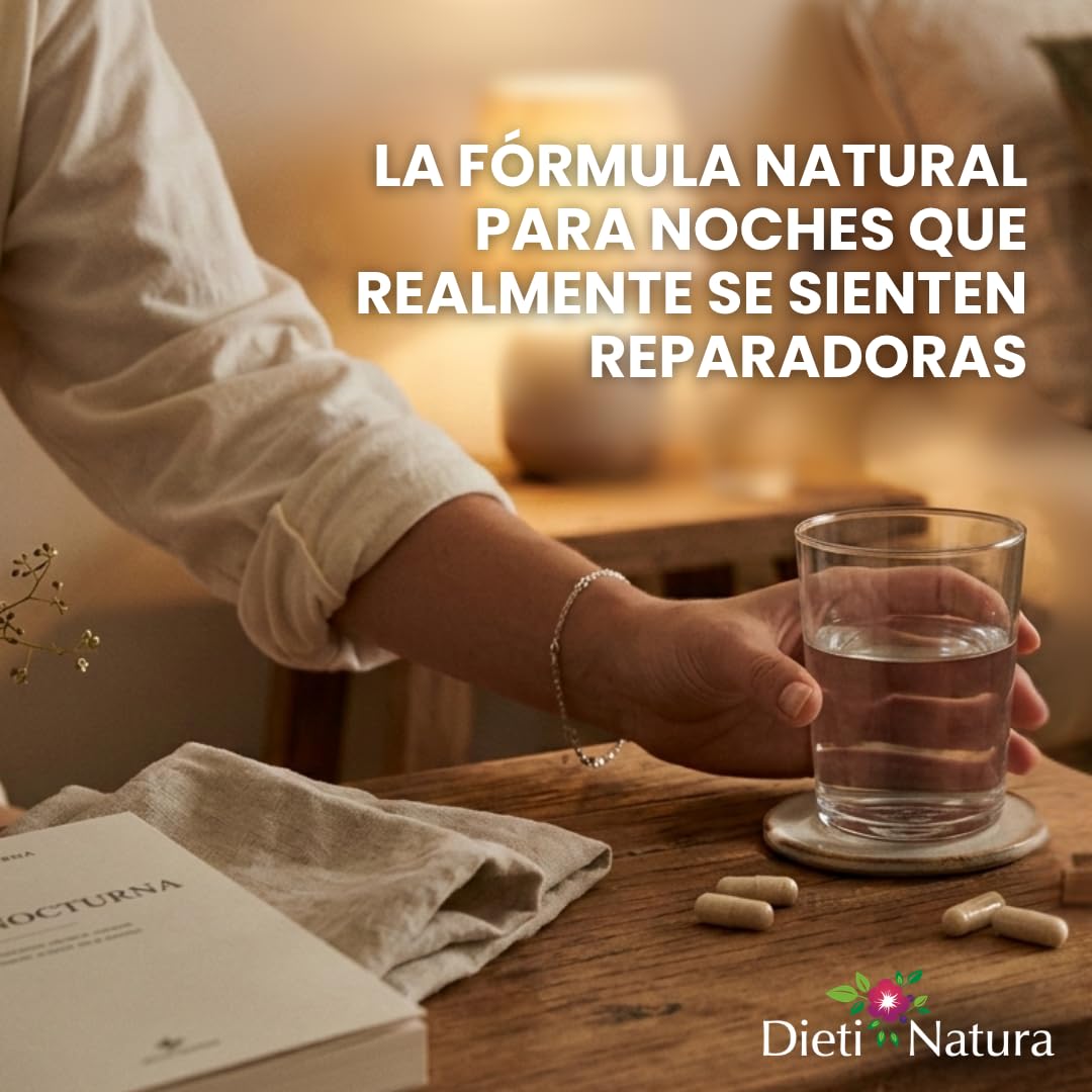 Dieti Natura Sueño Complex 200 Cápsulas de Origen Vegetal (Pack de 3) - Con Valeriana, Escholtzia, Lúpulo y Melisa - Favorece el Sueño y Calma el Sistema Nervioso - Garantía Sin OGM