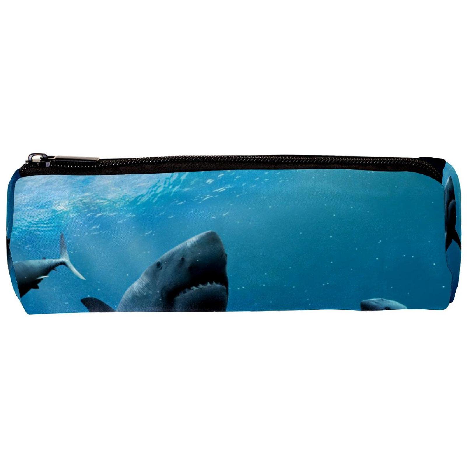 BAAROO Astuccio a forma di squalo con cerniere, grande capacità, astuccio per matite, penne, organizer per studenti, scuola, ufficio, università, adulti T, Colore, 5.0cm*10.5cm*20.5cm, Astuccio