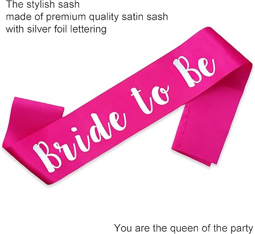 Miniatura 10 de Banda de novia para ser, bandas de despedida de soltera, regalos de compromiso para despedida de soltera, despedida de soltera y fiesta de boda