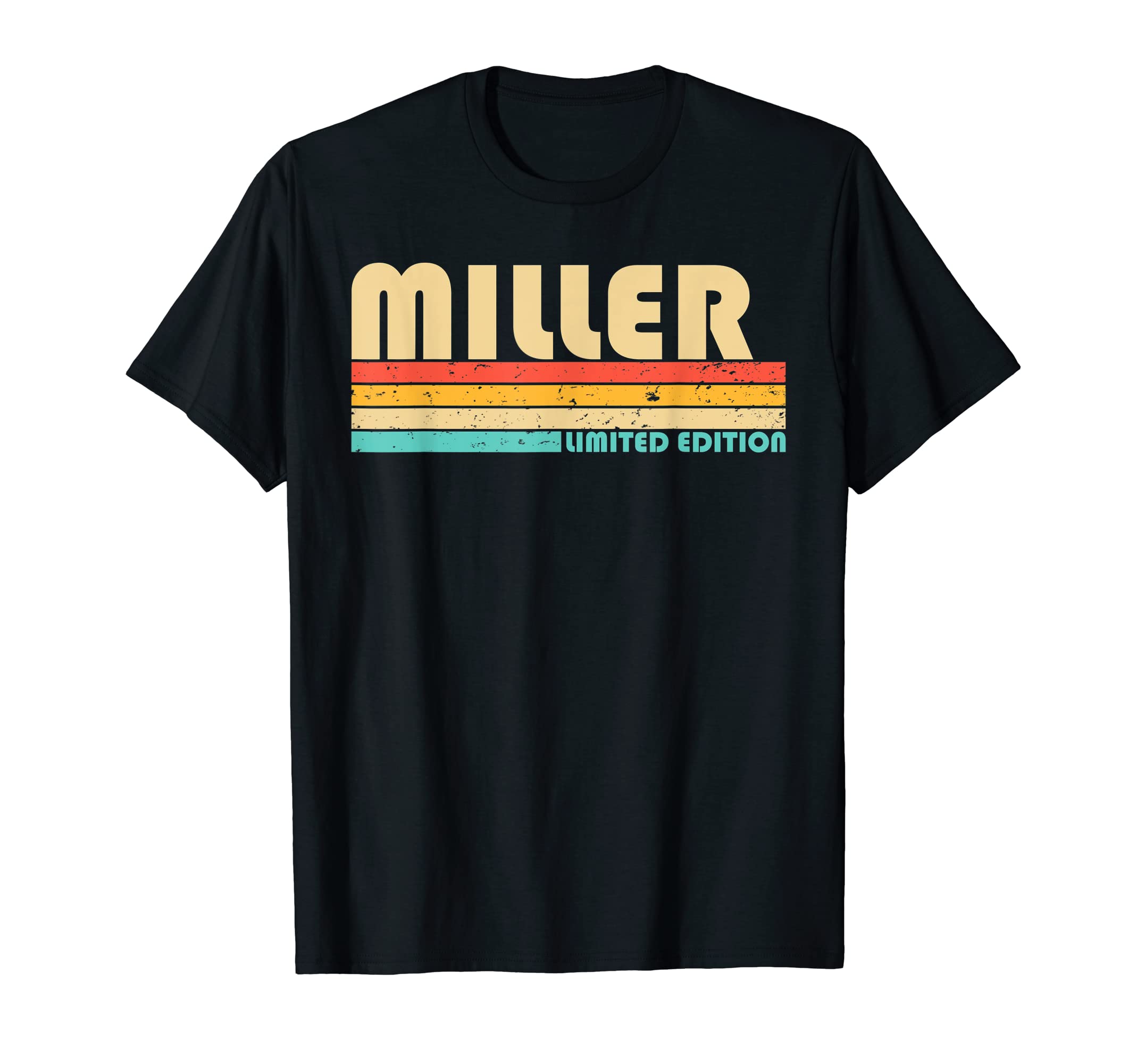 MILLER Name Personalized Funny Retro Vintage Birthday T-Shirt