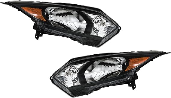 1 Pair Headlight LH and RH Suit Replacement for HRV 2016-2018 | Black Housing, Good Lighting Effect, Wide angle coverage