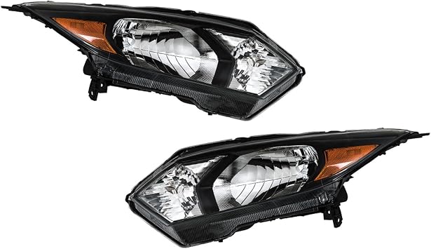 1 Pair Headlight LH and RH Suit Replacement for HRV 2016-2018 | Black Housing, Good Lighting Effect, Wide angle coverage