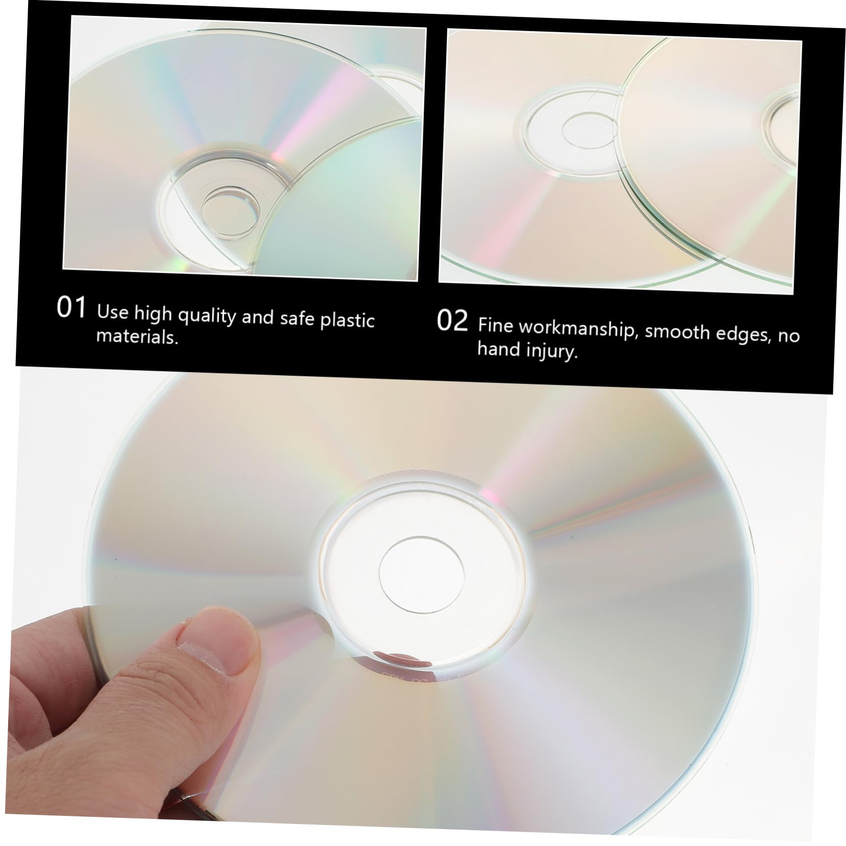 HEMOTON 50 Pezzi Dischi CD Riflettenti a Forma di Animale Fai da Te per Decorazioni Creative per Ragazzo Ragazza e Attività Didattiche