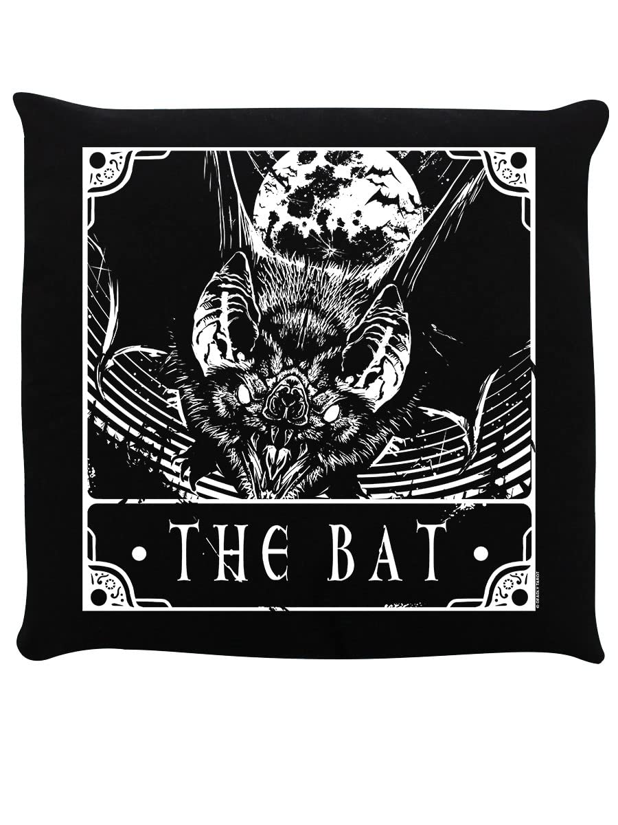 Coussin Deadly Tarot The Bat pour sublimer un canapé de salon gothique