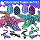 JONRRYIN 3D Gedrucktes Drache, 60CM Drachen Spielzeug mit Augen, Kreative Spielzeug und Deko, Erwachsene Kinder Drachen Ei 3D Deko Schreibtischspielzeug Geschenke
