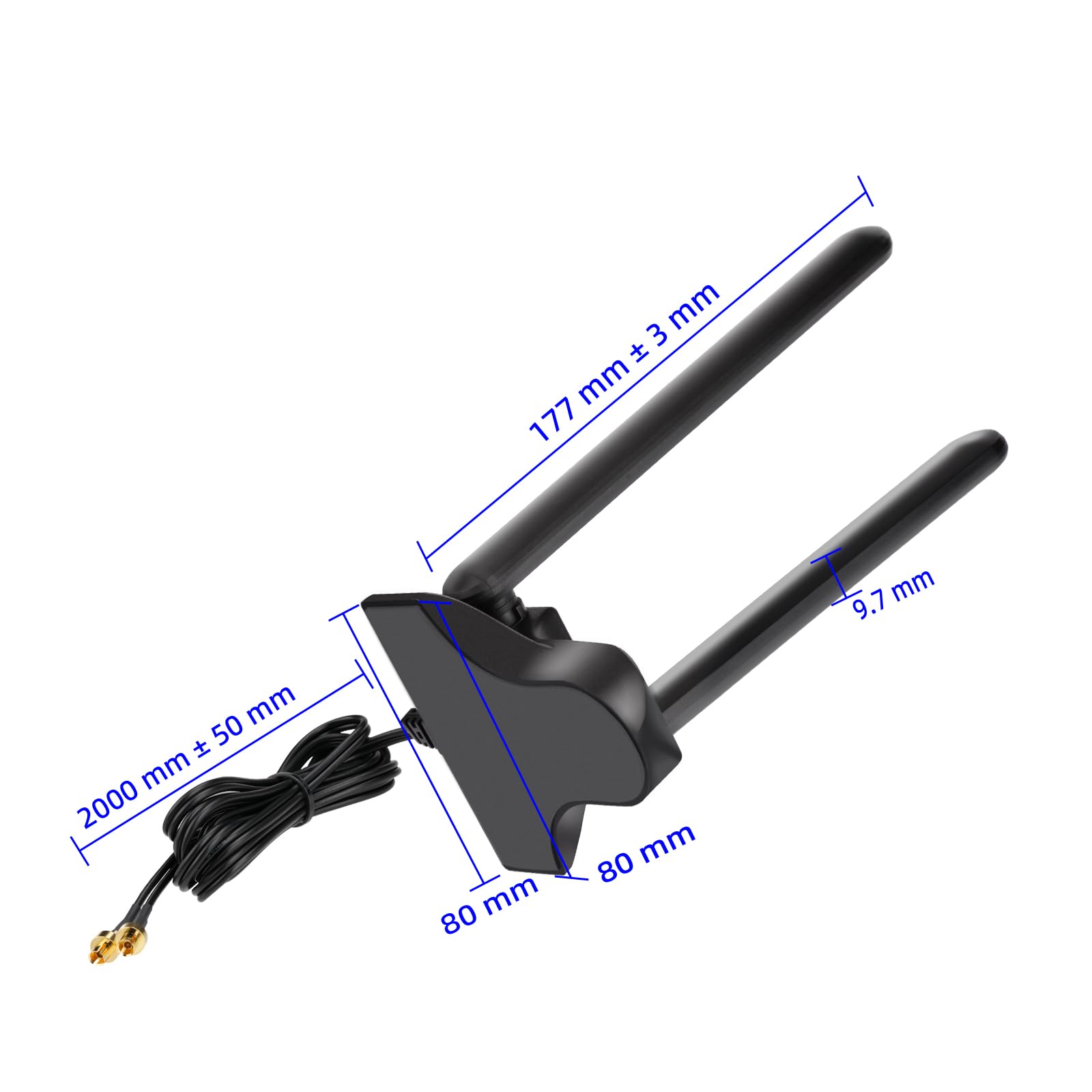 Bingfu Antenne Wi-Fi 7 6E tri-bande 2,4 GHz 5 GHz 6 GHz avec connecteur enfichable compatible avec une partie de la carte mère ASUS ProArt ROG Strix TUF Maximus Prime ROG Crosshair Gaming