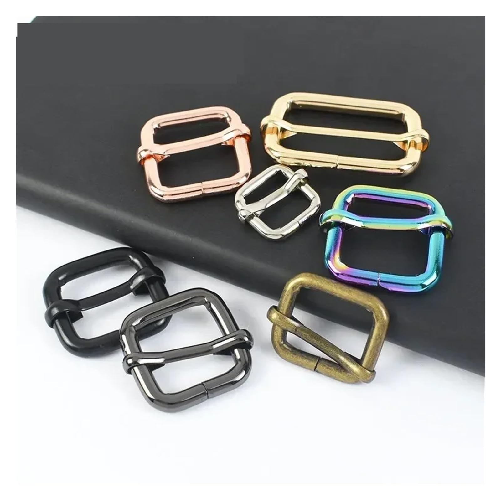 Hebillas Metalicas 50 Piezas De Hebillas Metal For Cinturón, For Bolso, Correa Mano, Hebilla Pasador, Cierre Tres Deslizamientos, Presillas Ajuste