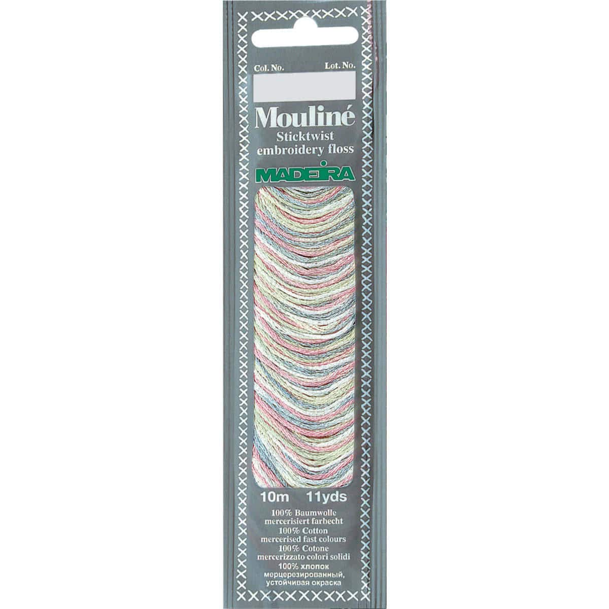 Madeira Sunset 017-2412 Mouline Variegated Cotton Embroidery Floss, 11 Yd,