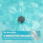 Ga-Geetopia EVA Teal Thin Shower Curtain Liner, Pebble Pattern 72x72 Inch Lightweight Plastic Bathroom Shower Showroom Inner Curtain with Rustproof Metal Grommets and Weighted Magnets(NO Hooks)