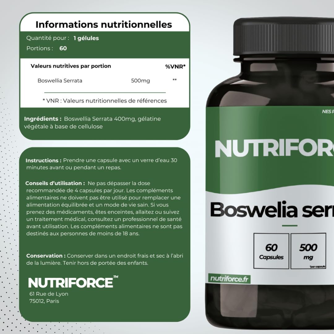Pack Articulations – Collagène Marin + Boswellia Serrata – 180 Gélules – Mobilité et Confort Naturel
