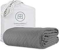 Vista 21 de Threadmill Mantas de algodón de lujo para cama de tamaño Queen Manta de tamaño Queen 100% algodón para todas las estaciones Aster Jacquard