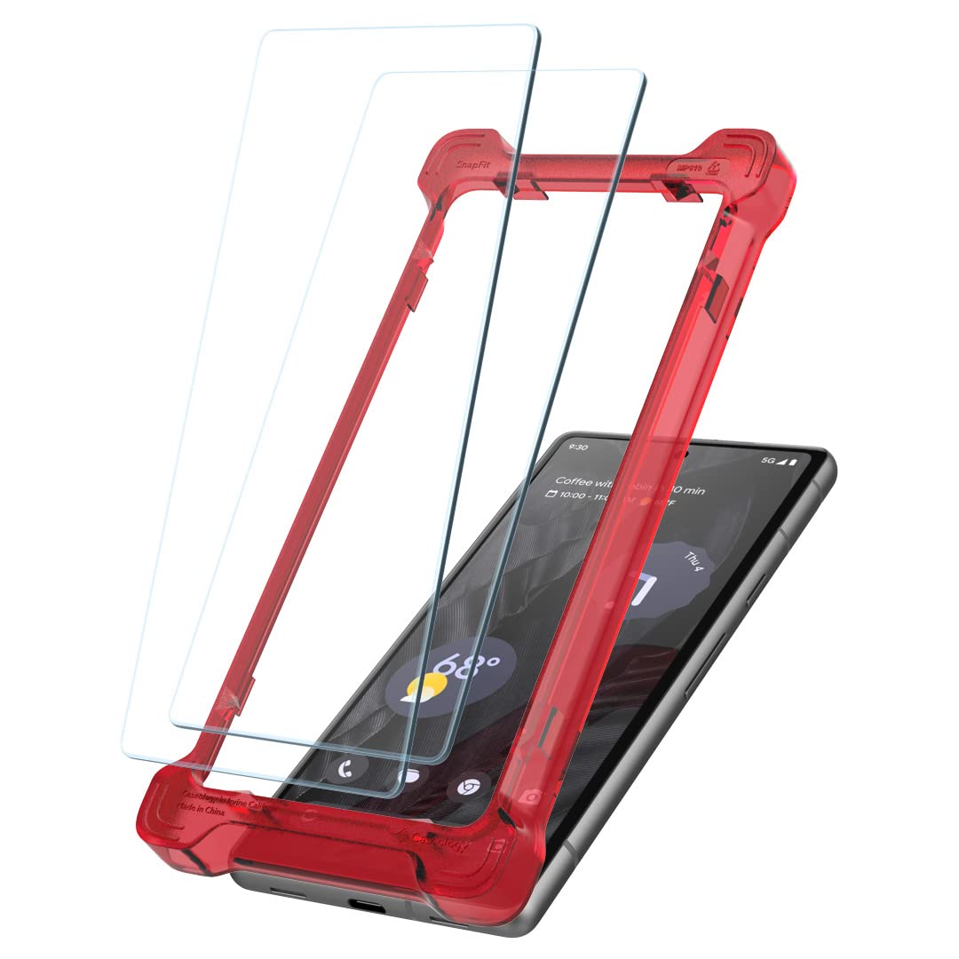 CASEOLOGY For Mobile By Spigen Snap Fit Tempered Glass Screen Guard Protector Compatible With Google Pixel 7A With Installation Kit - 2 Pack (B0BX4V27M4) Amazon Price History, Amazon Price Tracker