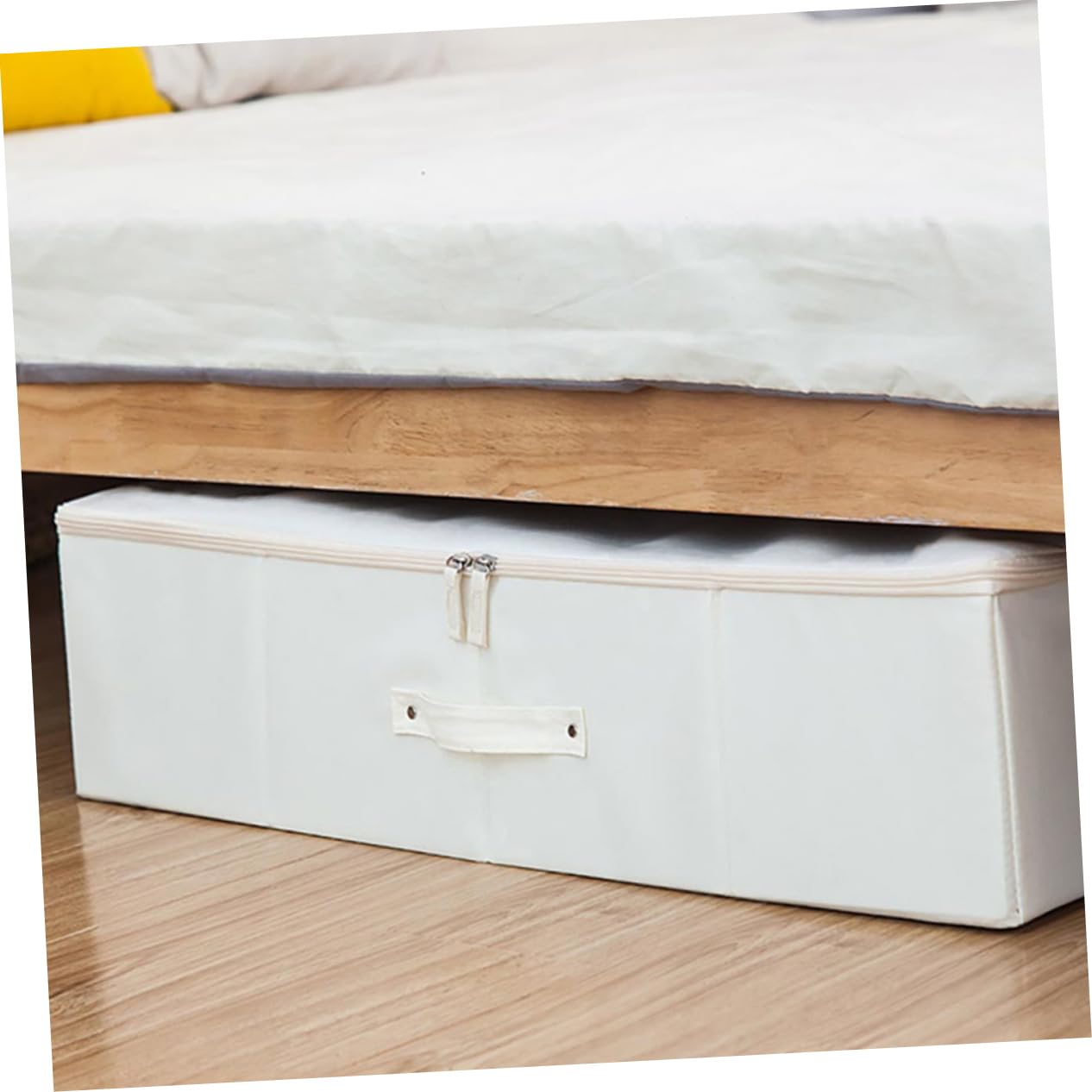 LABRIMP Organizer per Coperte e Piumoni Facile da Aprire e Chiudere Contenitore Pieghevole Oxford Chiusura Zip per Armadi e Ridotti Sotto Materasso