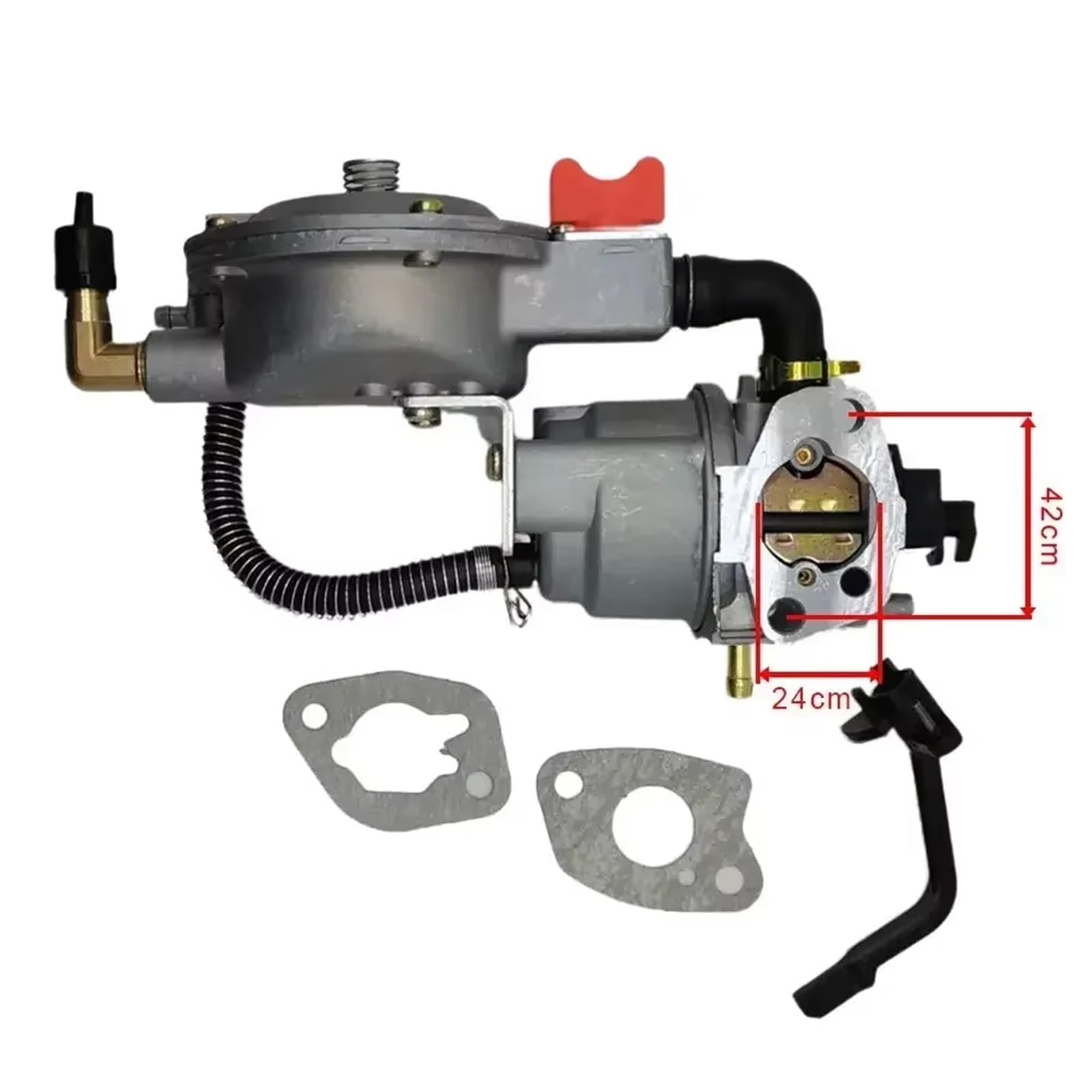 Carburador de Repuesto Para Generador De Gasolina LPG168 Kit De Carburador De Combustible Dual 168F 170F 6.5HP 2-3KW 220/110V Para Generadores 100153 100165 100296