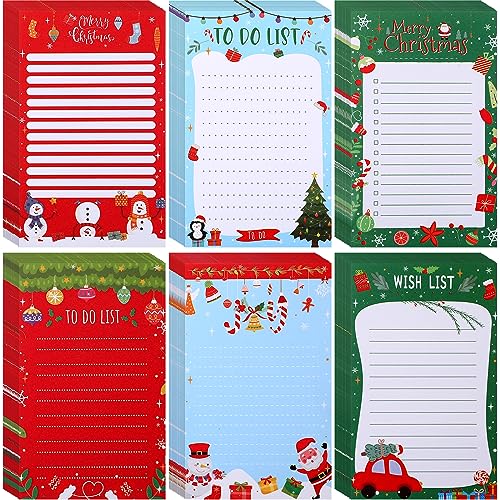 Sinmoe 300 Sheets to Do List Notepad, Snowman Style, 3.14 x 5.11 Inch