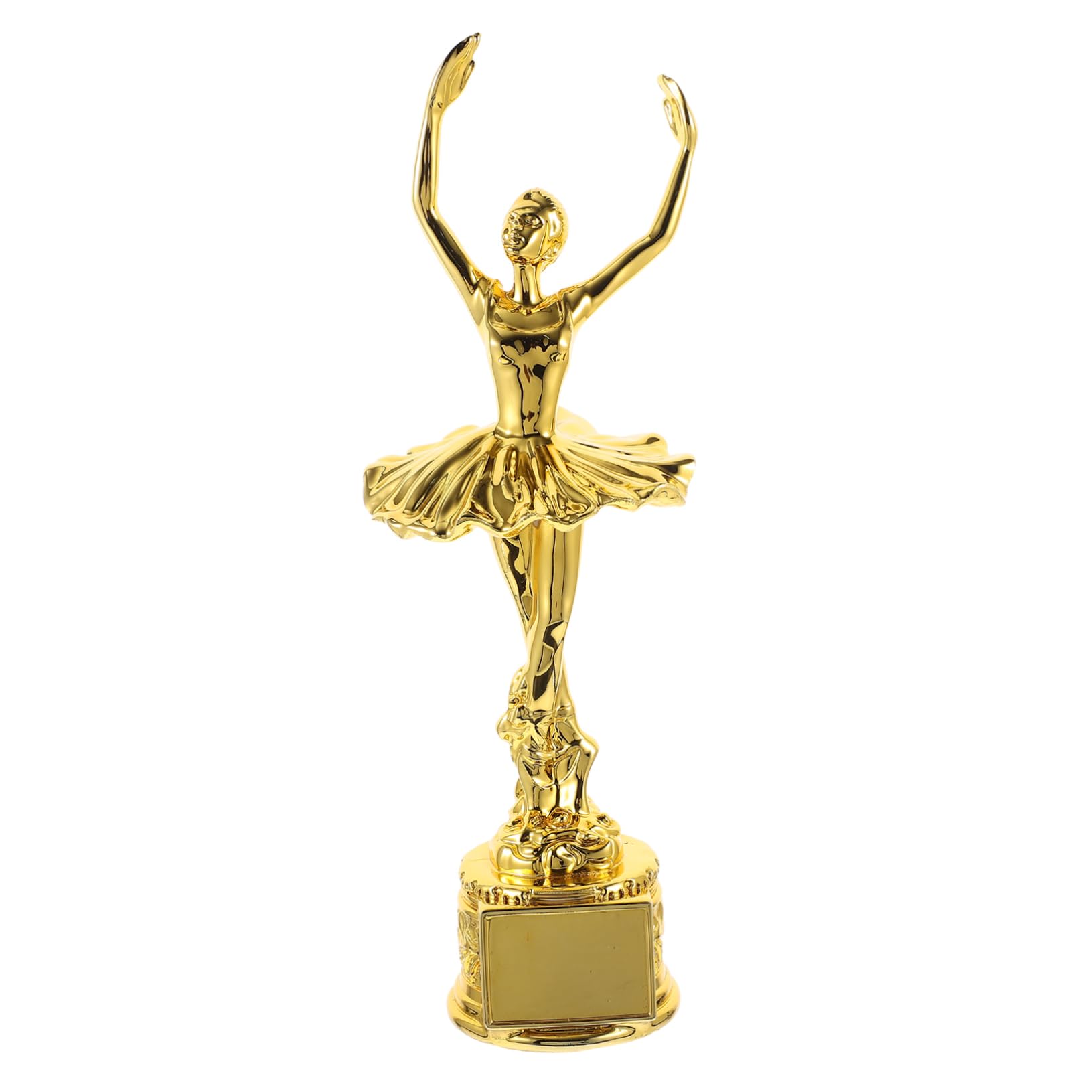Happyyami Dance Competition Trophy Resin Dancing Lady Shape Award Trophy for Dec