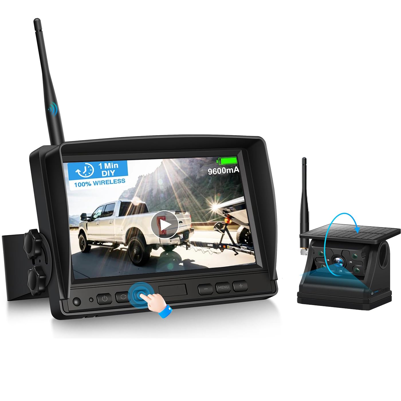 Amazon.co.jp: OHaGiN 録画機能付き バックモニター 7インチバック  