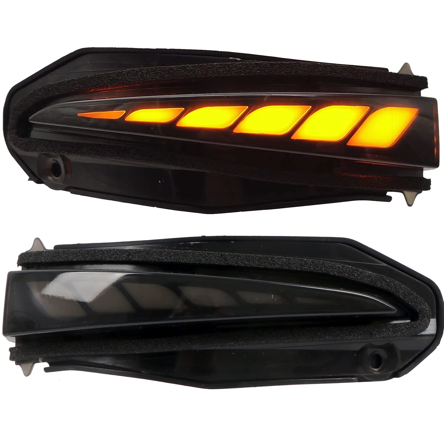 HIGH FLYING 1 Pair Mirror Indicator Lights Blinker Sequential Dynamic LED Turn Signal Lights for Toyota 4Runner TRD 2014-2021, Highlander 14-19, RAV4 13-18 (Type B)